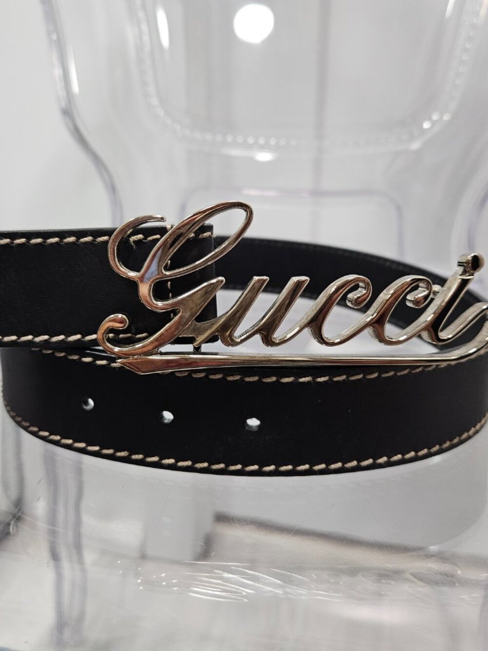 GUCCI Script Belt - Picture 3 of 7